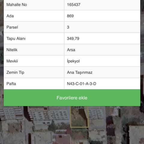 Yola sıfır ticari 350 metrekare